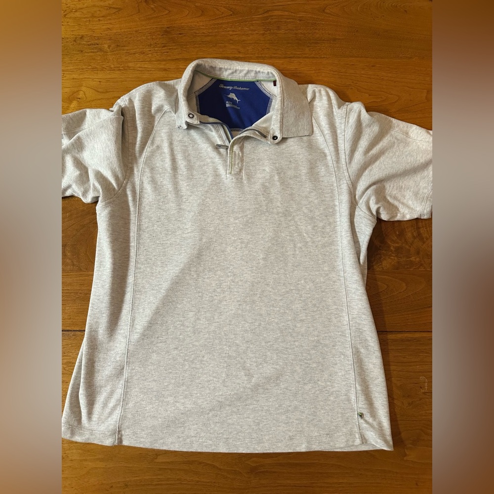Tommy Bahama Men's Sz XL Polo Shirt  ~ Gray~ Logo